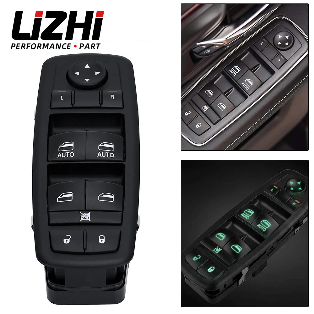 

LIZHI - Power Master Window Switch 9+3 Pins Front Left Driver Side For 09-12 Dodge Ram 1500 2500 3500 LZ-KG01