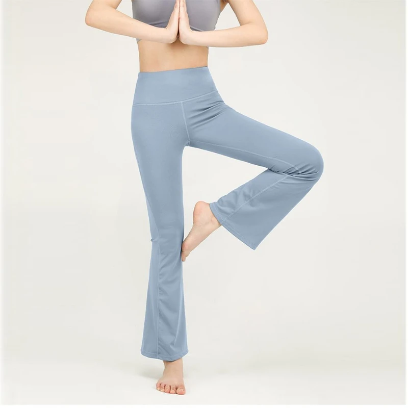 

Nude Yoga Pants for Women Sports Bell-bottom Pants High Waist Hip Wide-leg Pants Casual Running Fitness Yoga Pants for Slimness