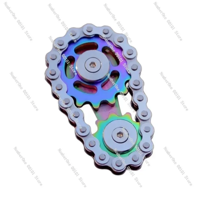 High-Speed Finger Gyro | Creative Metal Gear Chain Spinning Toy