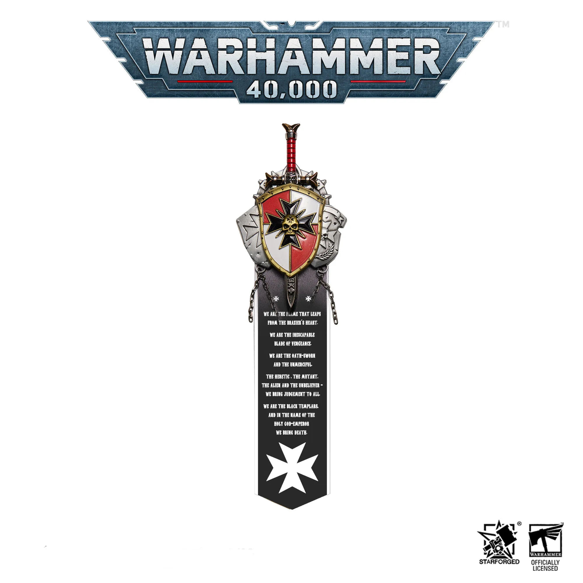 

Starforge Warhammer 40K черная гарнитура для надписей «Templar» значок брошь в комплекте анимационное периферийное оборудование