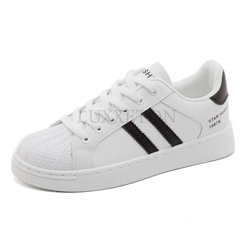 Flat Round Toe Small White Shoes Are Soft Comfortable Breathable with Mesh Simple and Versatile Casual Sports Board Shoes