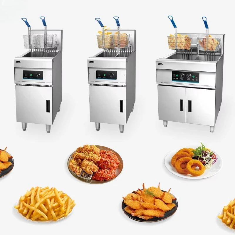 

Высококачественная коммерческая электрическая фритюрница из нержавеющей стали на 24 л, 50 л, 56 л для картофеля фри и жареной курицы