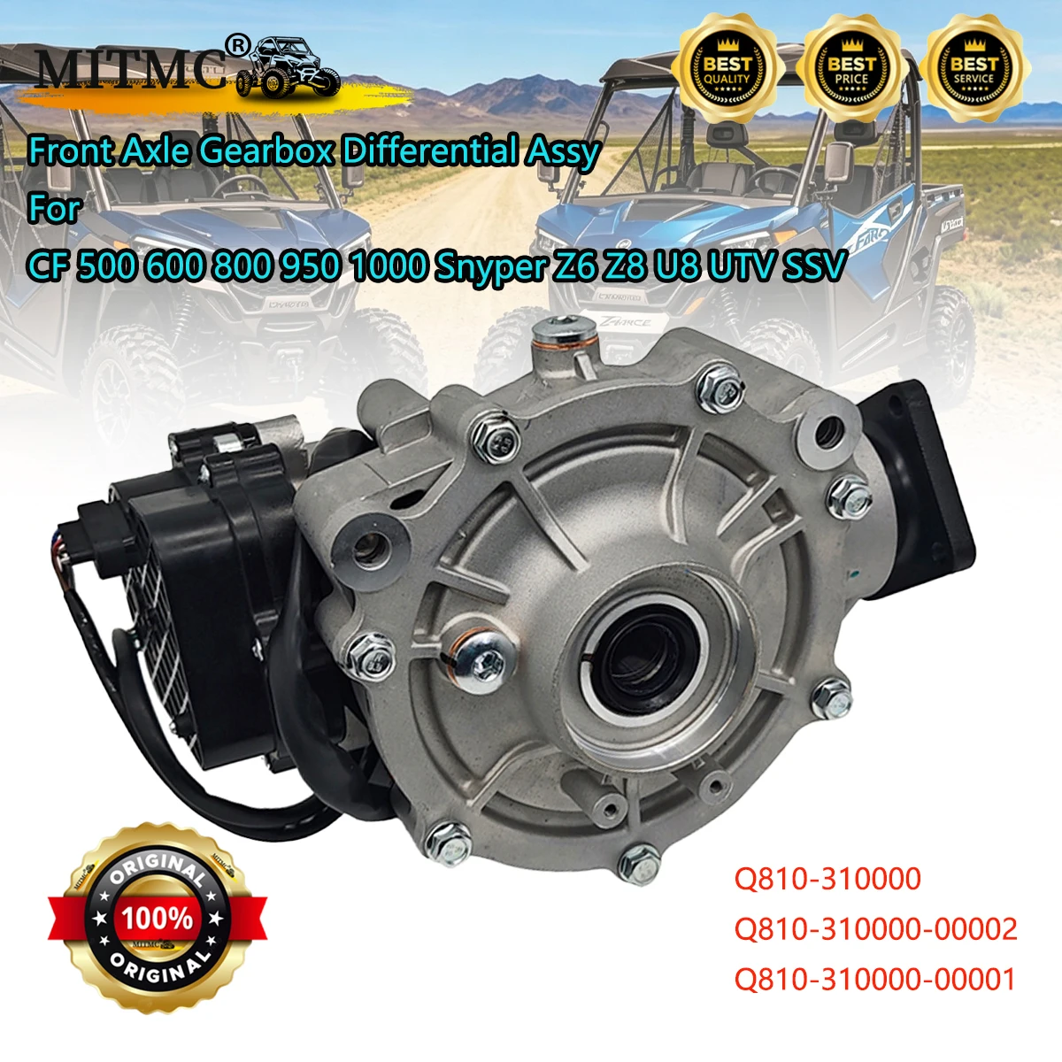 Original Front Axle Gearbox Differential Assy For CF 500 600 800 950 1000 Snyper Z6 Z8 U8 UTV SSV Q810-310000 Q810-310000-00002