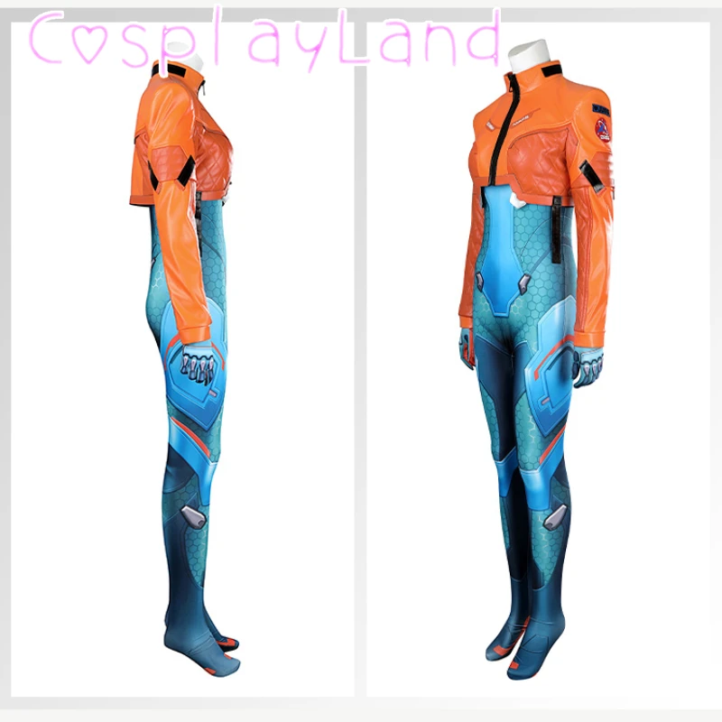 Game OW 2 Juno Cosplay Costume Coat Jumpsuit Outfit Full Set Custom Size Halloween Christmas Roleplay Women Suit High Qulity