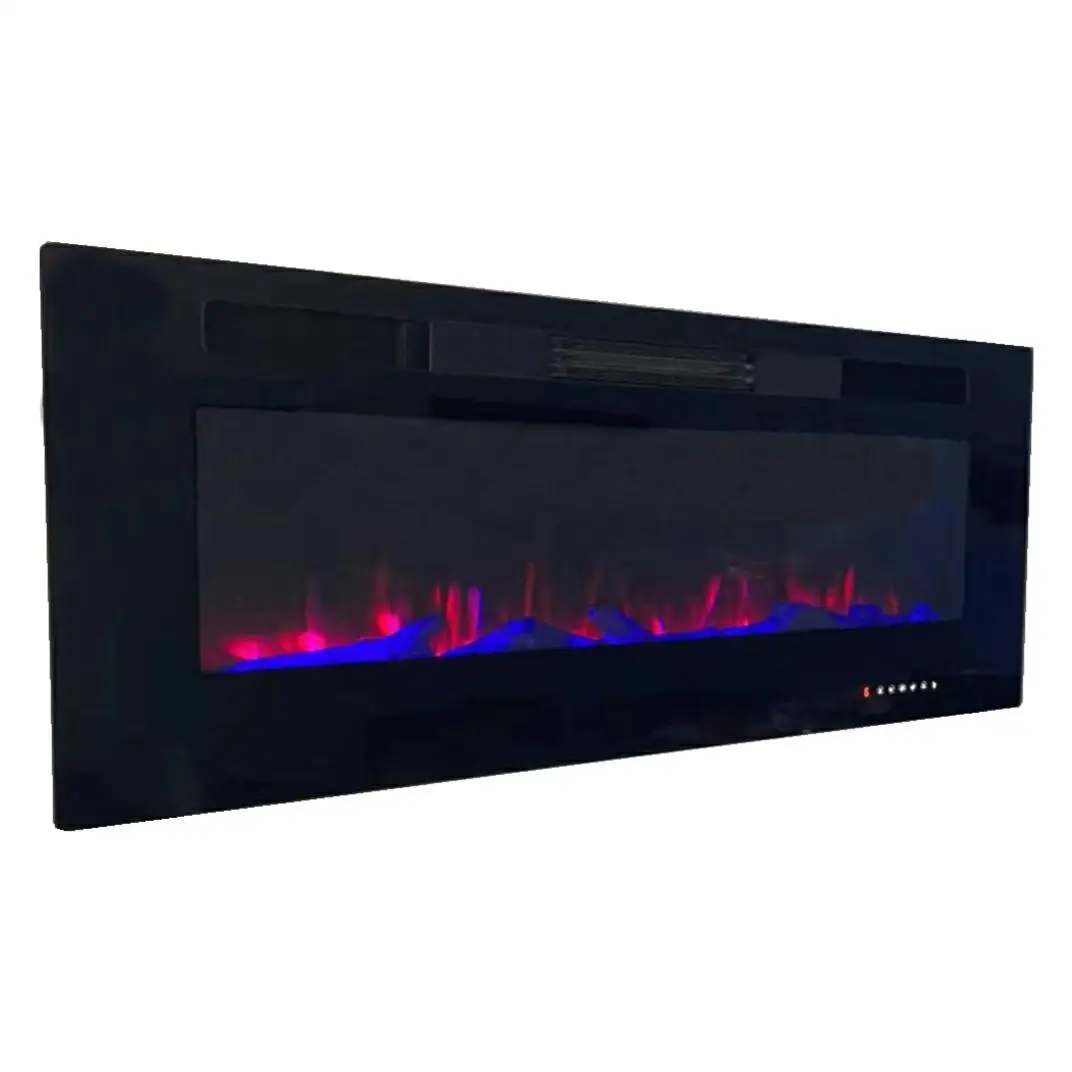 Ultrathin Energy Saving Modern Flame Multiple Ember Color/flame Options Wall Mounted Smart Electric Fireplace