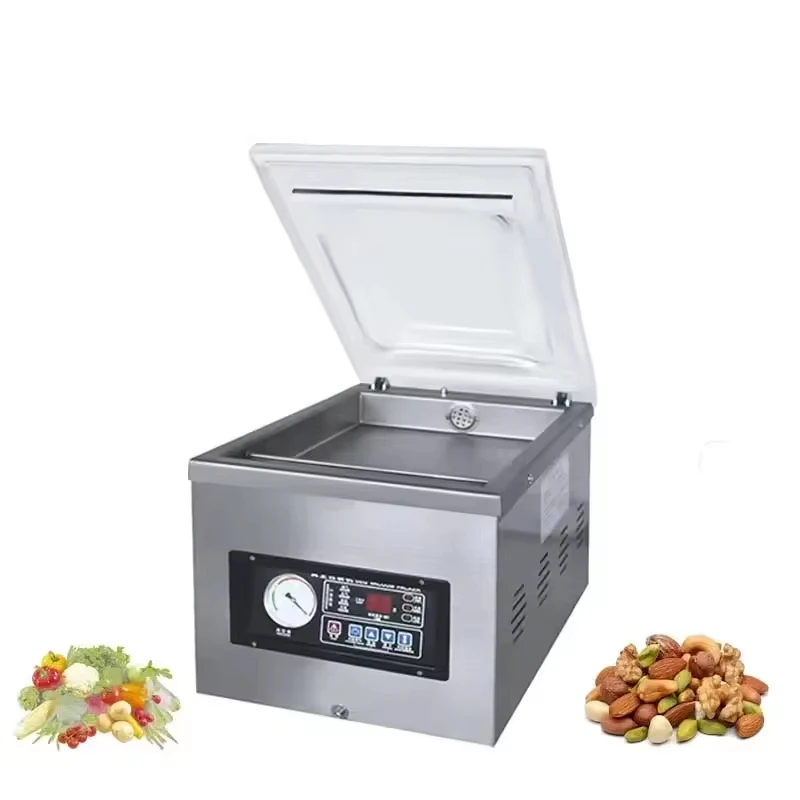 

DZ-260 Electric Desktop Vacuum Packaging Machine Small Industrial Food Processor for Dry Wet Foods & Pouch Storage