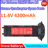 11.4V 4200mAh New General-purpose RC Drone Intelligent Flight Battery for Hubsan H117S Zino GPS RC Drone Quadcopter Spare Parts