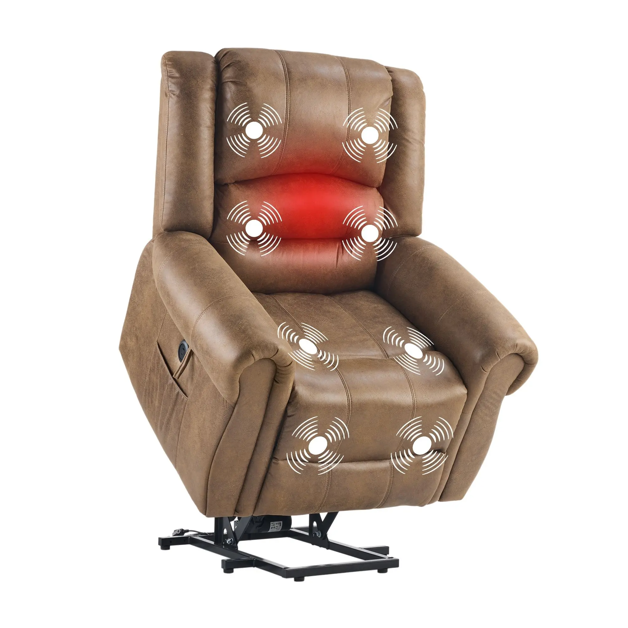 

Futon Sofa Bed, Velvet Futon Couch for Living Room, Recliner Sleeper Sofa Bed with 2 Cup Holders, Removable Armrests, Metal Legs