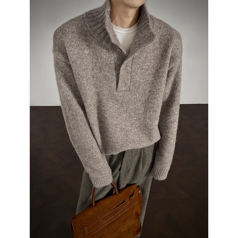 

Зимний свитер мужской теплый модный черный повседневный вязаный пуловер мужской корейский свободный свитер с длинными рукавами мужской джемпер одежда M-3XL