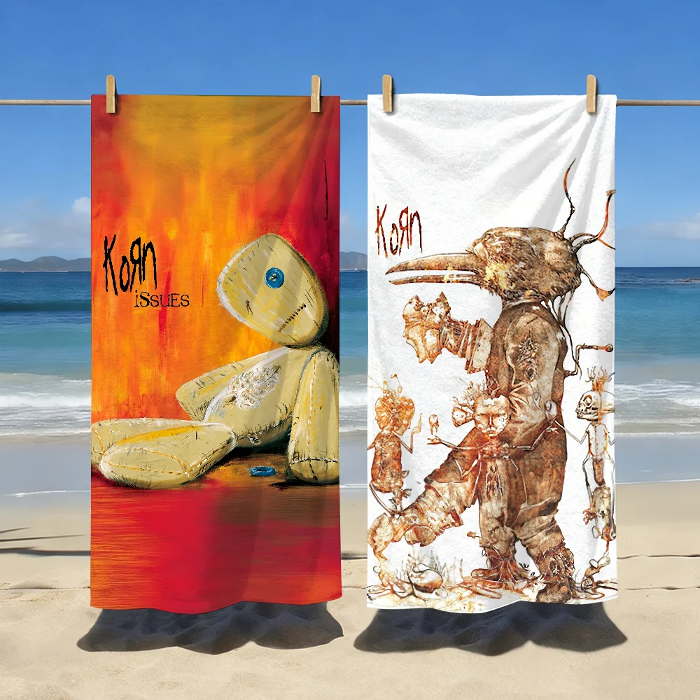 Rock Band K-Korn-Issues Towel Soft Pool Gift For Travel Gym Shower Camping Quick Dry Sports Large Beach Towels