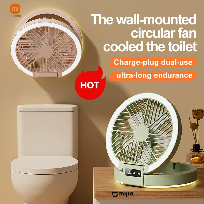 

Xiaomi-New Multifunctional Electric Fan, Wireless Circulator, Portable, Home Quiet Ventilator, Wall Ceiling Fan, Air Cooler, Hot