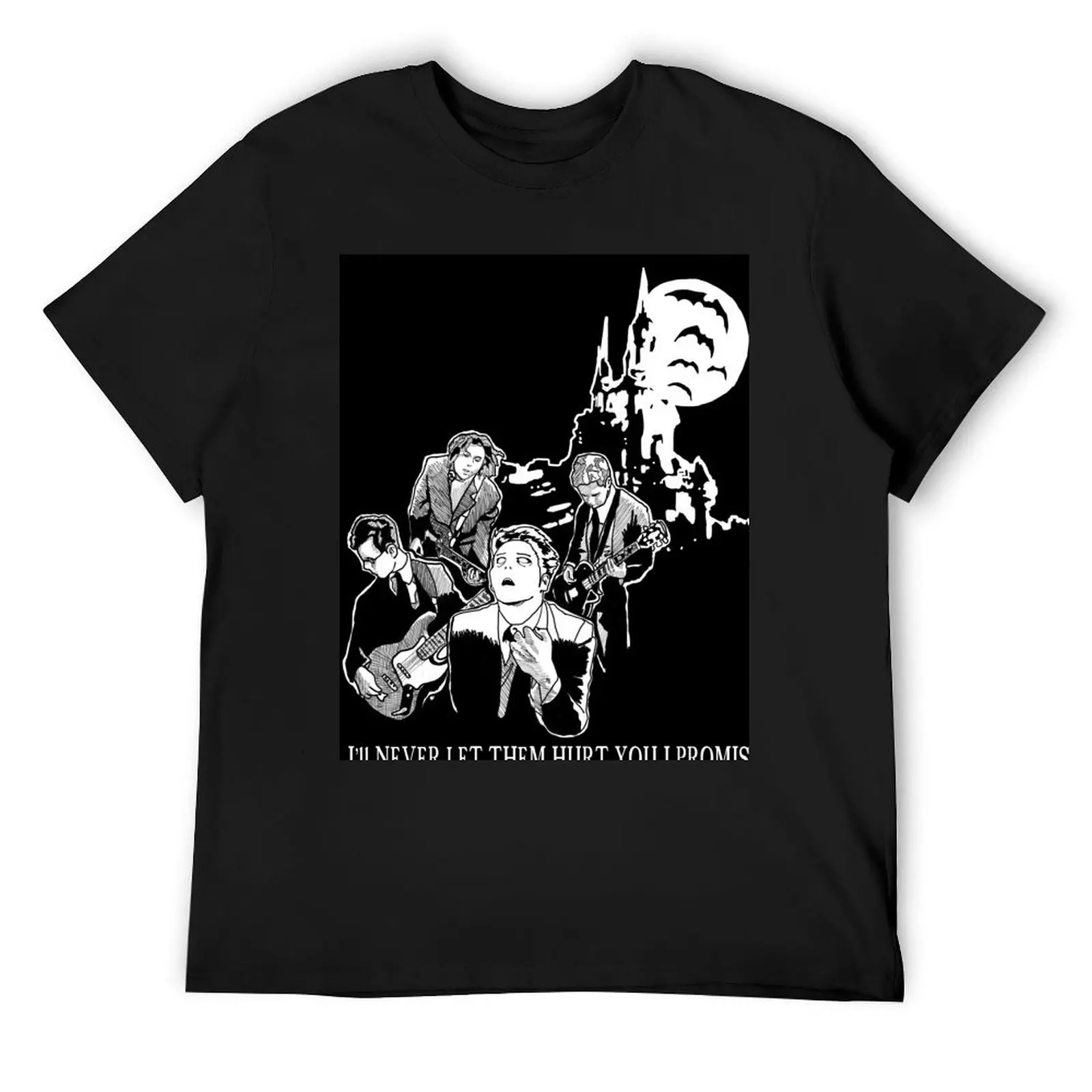 

Vampires Will Never Hurt You Manga Style T-Shirt anime stuff customizeds big and tall t shirts for men