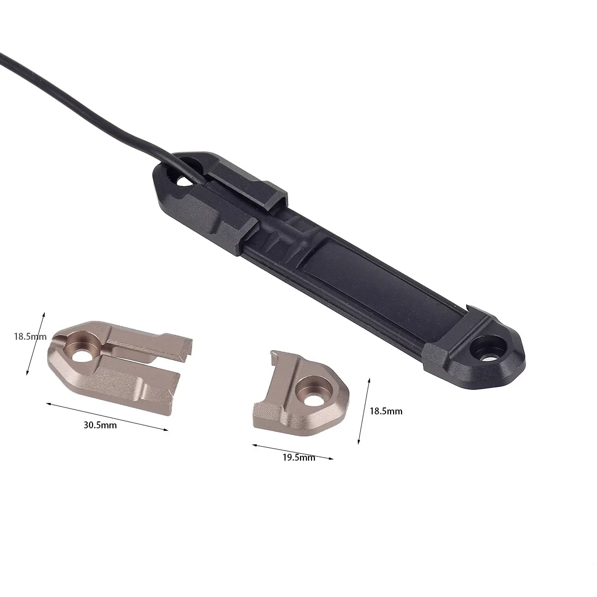 Lampe de poche tactique M600 M300 Scout, bande à distance, interrupteur à pression, Mlok Keymod, plaques de montage sur Rail de 20mm, accessoires pour pistolet jouet