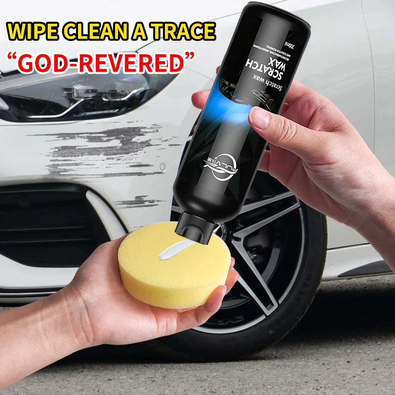 Pulv A ferramenta de reparo de arranhões profundos para a pintura dos arranhões do carro de viagem é uma cera especial para polimento de carros brancos