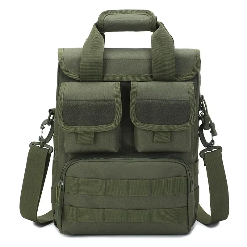 Outdoor Tactical Handbag A4 School Bag Camouflage Messenger Bag Men's Tool Bags Waterproof Backpack Shoulder Bags 2024 New