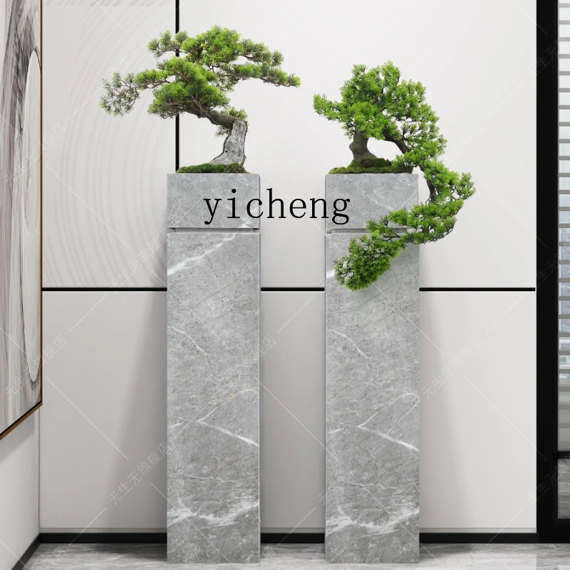 

Xl Welcome Pine Floor Bonsai Decoration Chinese Zen Large Simulation Vase