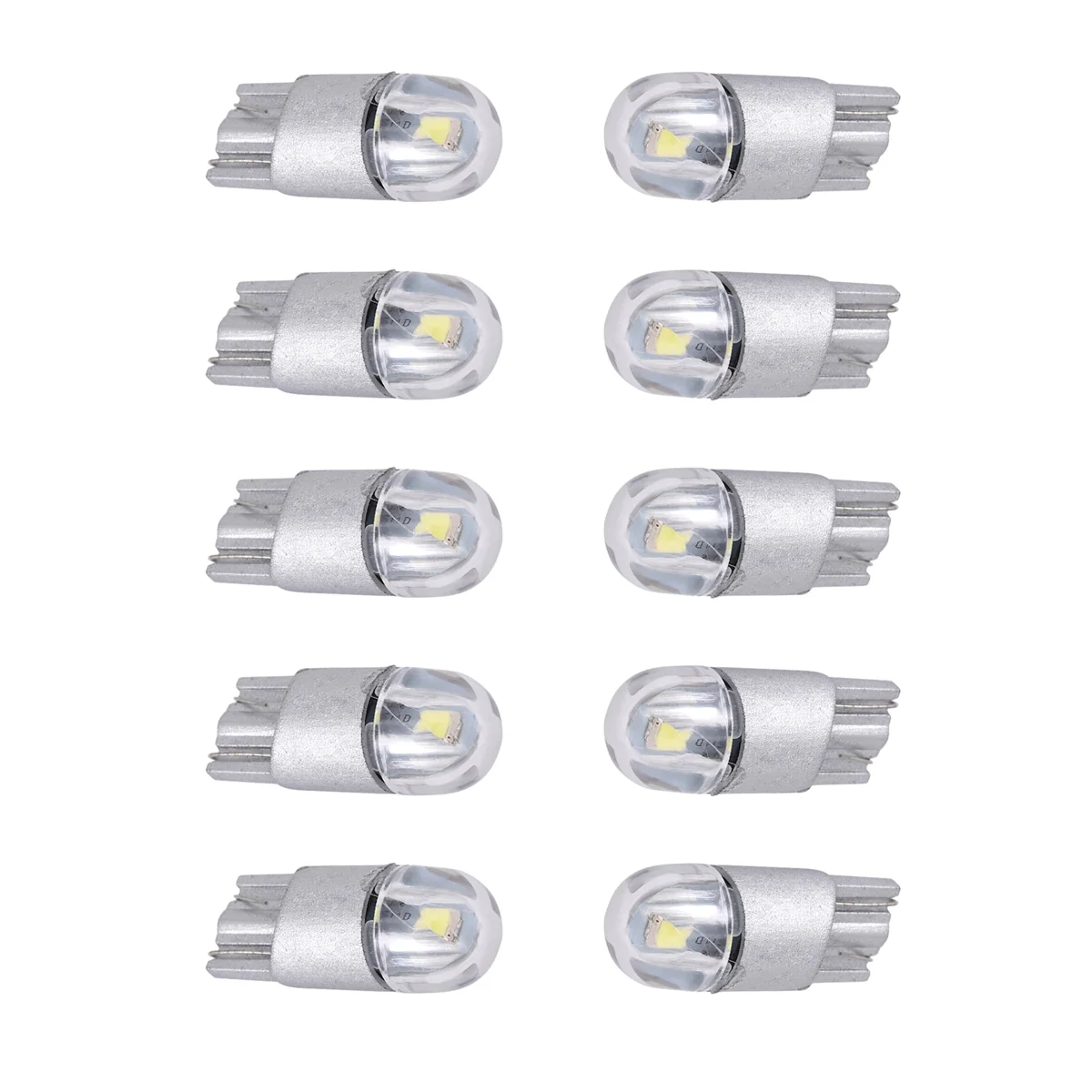 AT77 10 Uds 6000K Canbus T10 168 194 W5W cúpula marcador lateral de licencia bombilla LED blanca