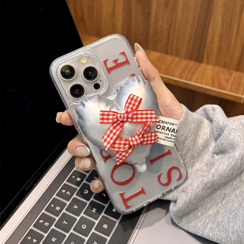 

Корейский Симпатичный 3D Лук Любовь Сердце складной для Magsafe Магнитный телефон Griptok Grip Tok стенд для iPhone Беспроводная зарядка чехол держатель