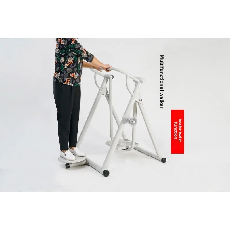 Folding indoor walking machine treadmill for the elderly household twisting waist and shoulder massage fitness sports equipment