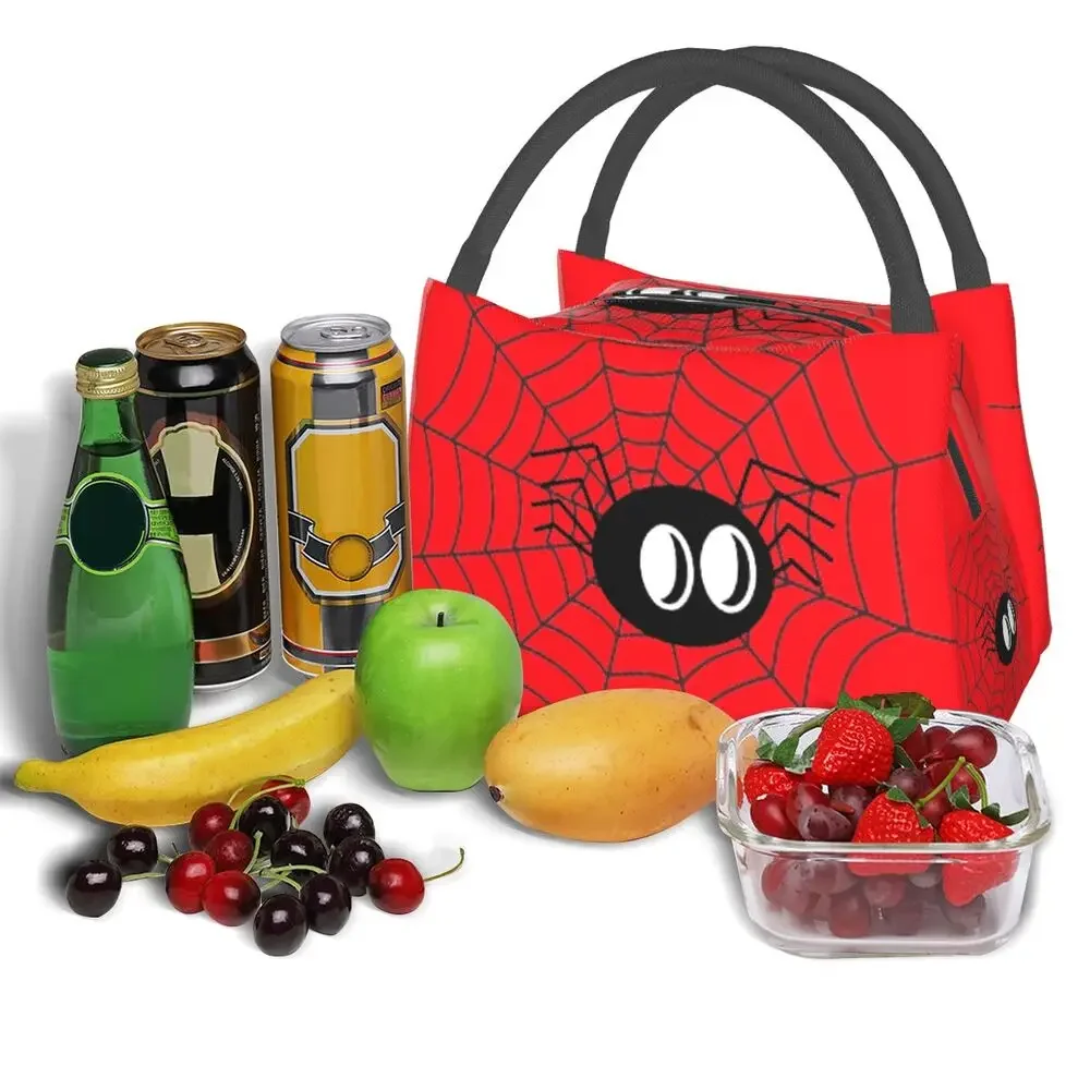 Bolsa de almuerzo con aislamiento Spider On Web para mujer, bolso térmico impermeable, enfriador, para oficina, Picnic, viaje