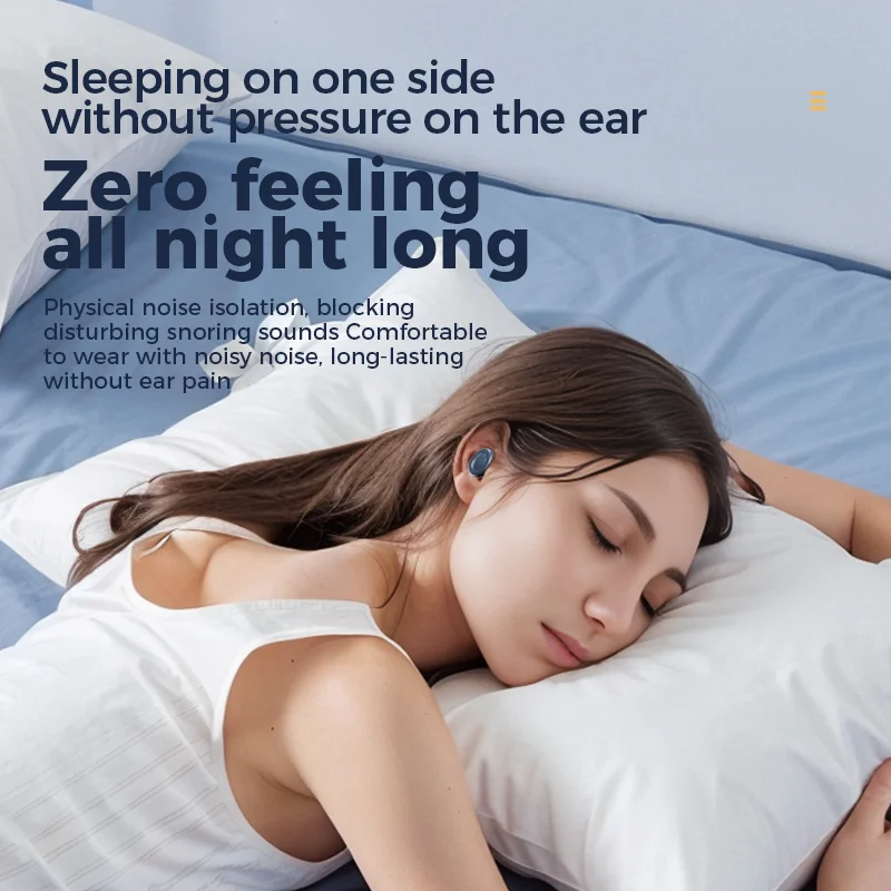 2024 New Sleep Earplugs Noise Reduction Silicone Ear Plugs with 3 Sizes Replaceable for Sleeping Studying Travel