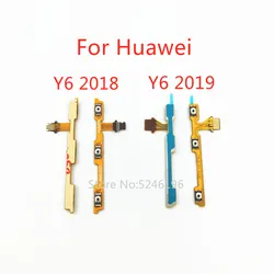 Ruban de bouton de volume muet marche/arrêt, câble flexible pour Huawei Y6 Prime Pro 2017 2018 2019, pièce de rechange, 1 pièce