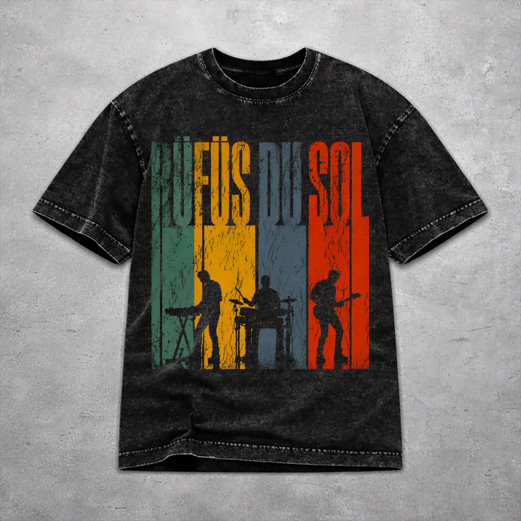 Men Women Wased T-shirts Rufus Du Sol 2026 Concert Printed T Shirt Apparel Oversize  Tee Shirts