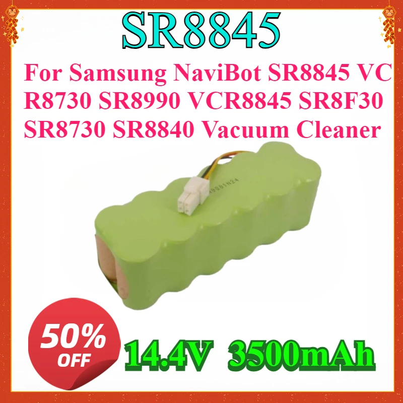 

14.4V 3500mAh Rechargeable NI-MH Battery for Samsung NaviBot SR8845 VCR8730 SR8990 VCR8845 SR8F30 SR8730 SR8840 Vacuum Cleaner