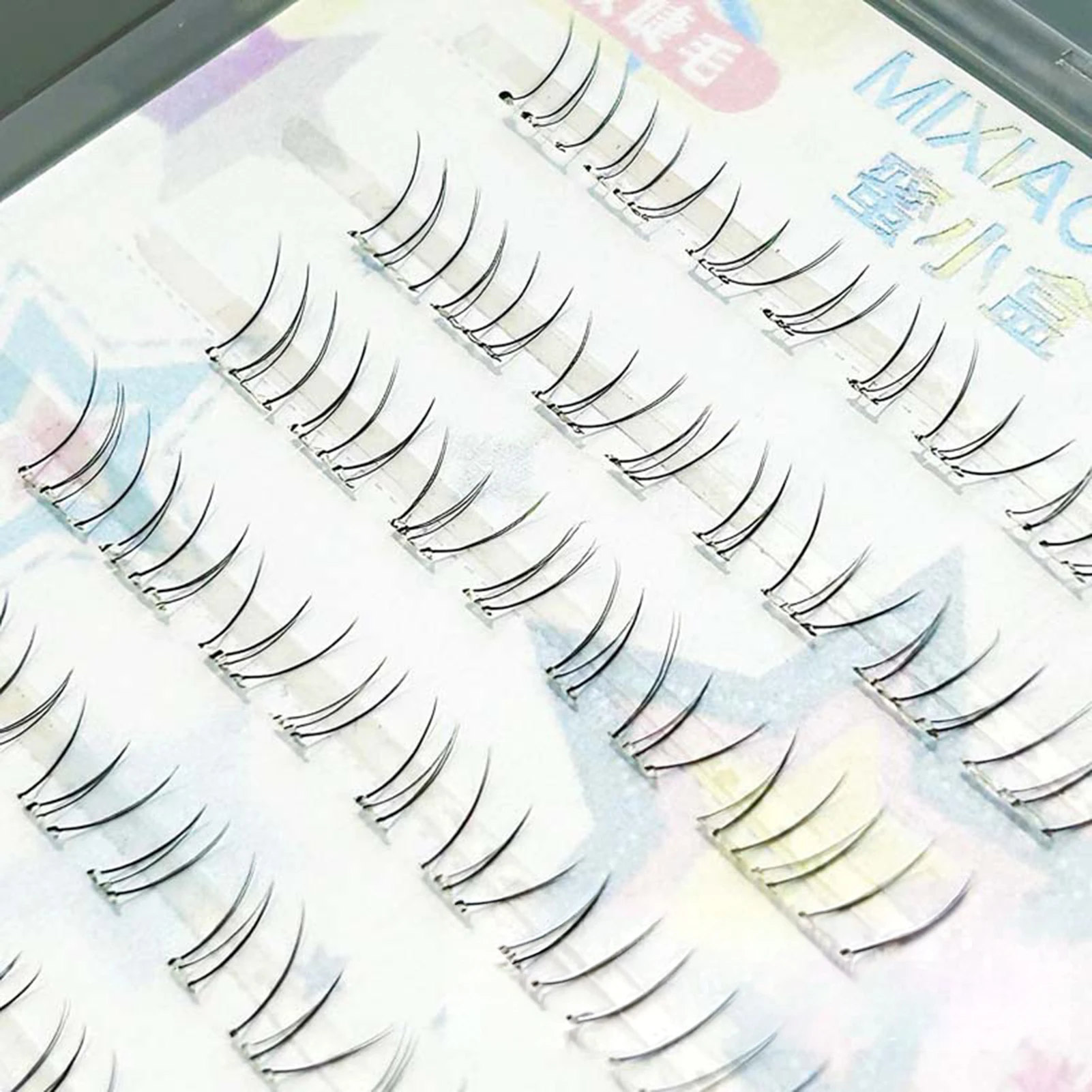 แถบใสสำหรับต่อขนตาปลอม 0.05 มม. ใยบาง สำหรับต่อขนตาล่างแบบช่อ ให้ลุคธรรมชาติ