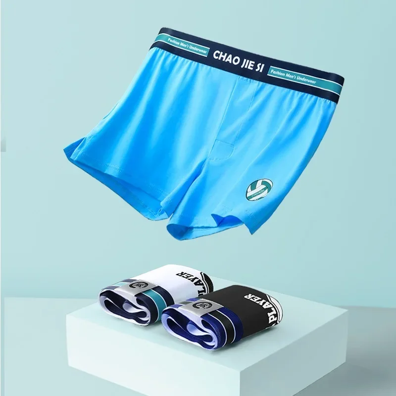 1 قطعة محب Jez ملابس داخلية للرجال مشروط القطن الملاكمين فضفاضة مثير الرياضة تنفس الرجال سراويل بوكسر