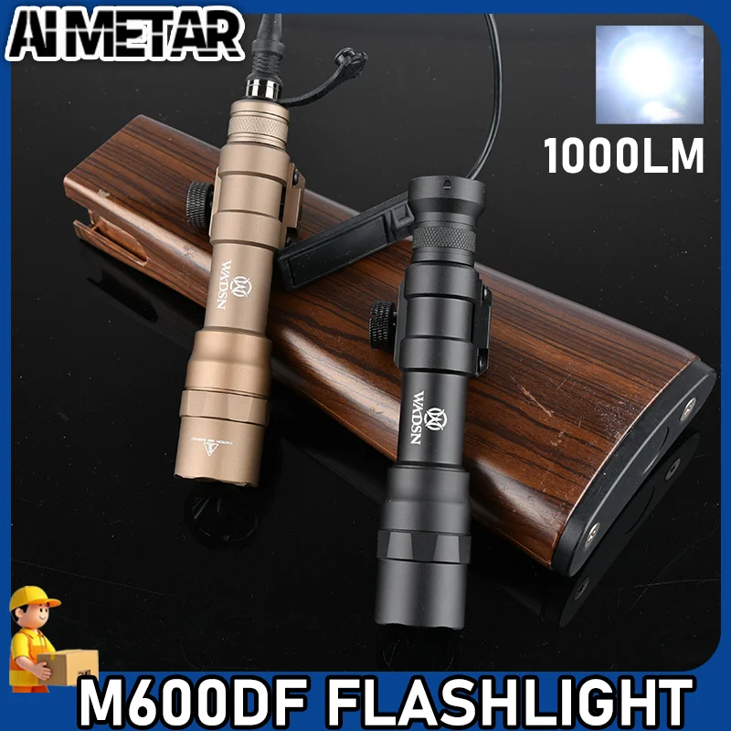 

WADSN Tactical M600DF Weapon Flashlight Scout Light 1400LM LED Dual Fuel Hunting Rifle Scoutlight Fit 20mm Picatinny Rail Mlok
