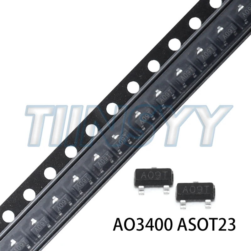 100pcs AO3400 AO3400A 3400 A09T SOT-23 SMD Field Effect Transistor N-Channel MOS-FET New original