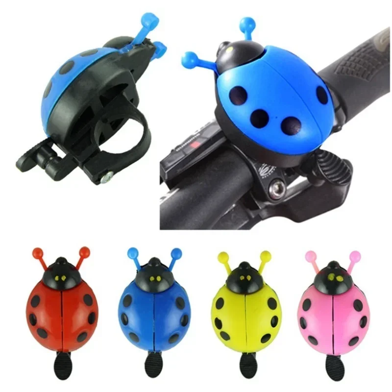 AliExpress 2025 1pcs New Fashion Bicycle Ladybug Beetle Car Mountain Bike Horn Bike Accessories Bike Horn Bicycle Bell Outdoor Bike Tools