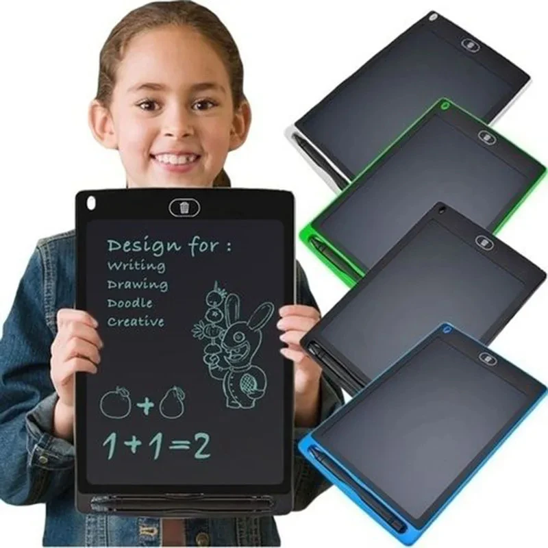 قرص رسم تعليمي مونتيسوري للأطفال ، منصات تعلم الكتابة اليدوية ، لعبة لوحة الكتابة ، شاشة LCD بارزة ، ألعاب أطفال ، 10 بوصة ، 12 بوصة
