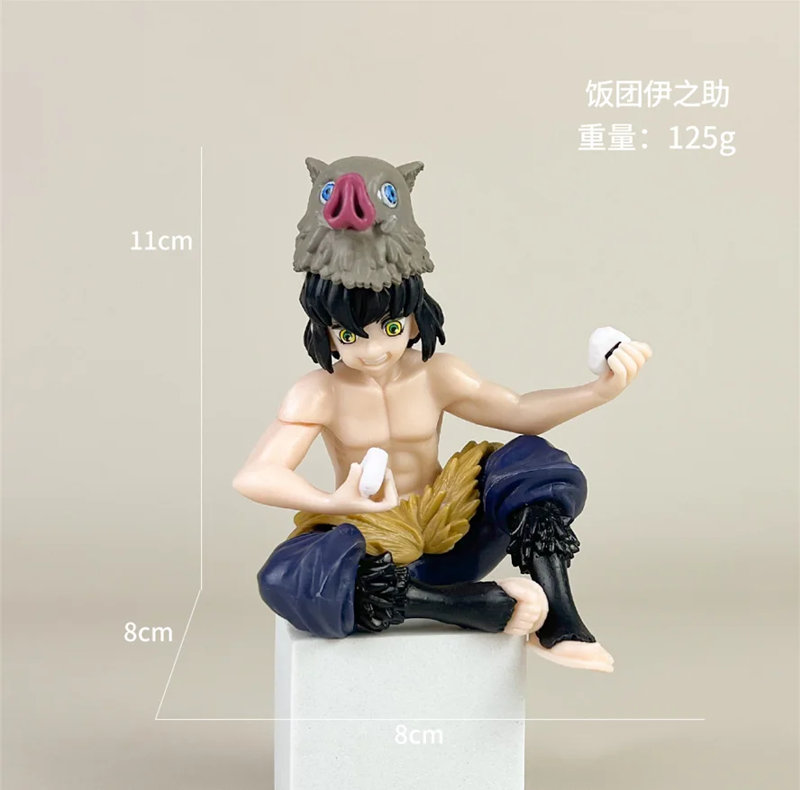 Hot Anime Demon Slayer Sit Eating Hochwertige Reisfigur Alle Stile Tanjiro Nezuko Kyoujurou Tengen Tokitou Muichirou Figur – Detail 9