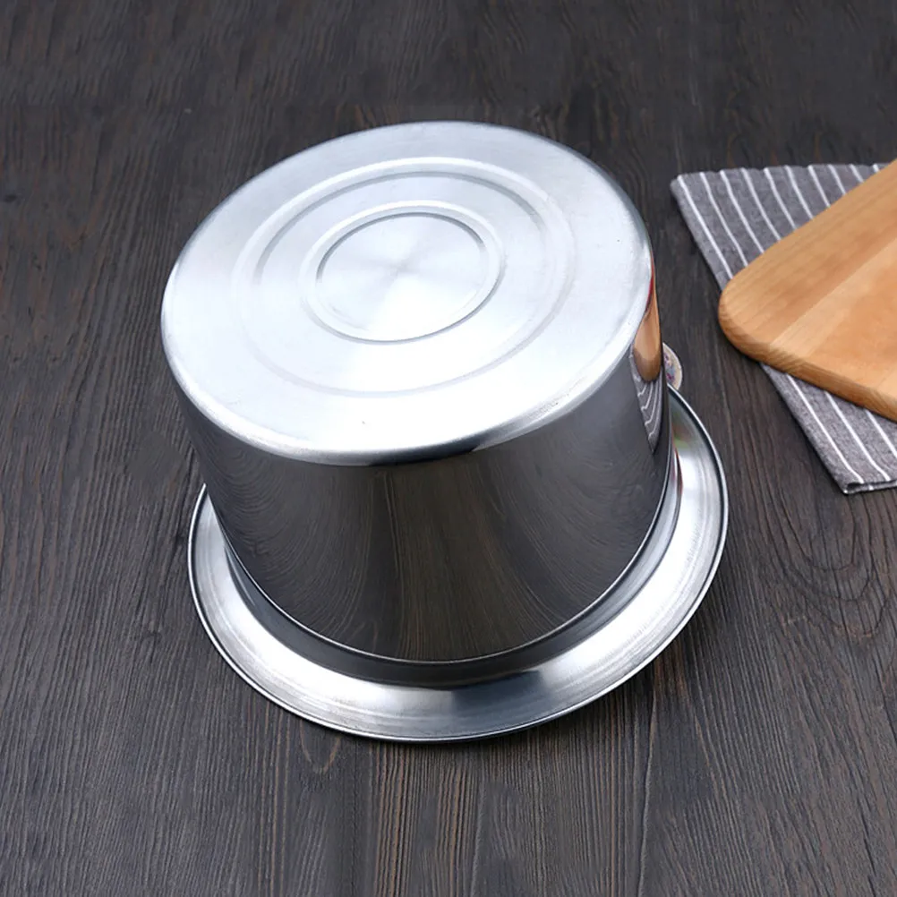 

1pc Stainless Steel Spittoon Thickened Simple Design Easy Clean Portable Bedpan For Bedroom Bathroom Household Chamber Pot