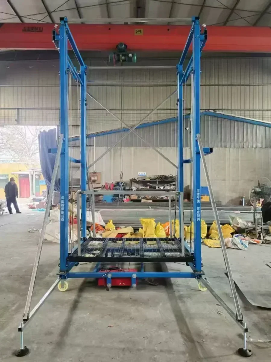 Складная съемная мобильная удобная электрическая подъемная платформа для лесов с дистанционным управлением