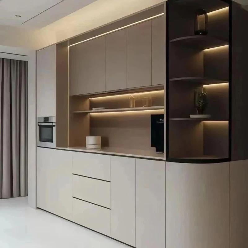 多機能サイドボード、カスタマイズ可能なダイニングルームキャビネット、アパート、別荘、住宅用ダイニングルーム家具