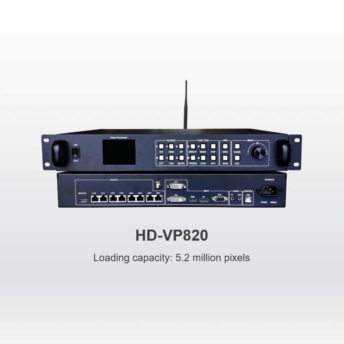 

Huidu All-in-one LED Video Processor HD-VP820 Need To Work With HD-R712 HD-R708 HD-R716 Receiving Card