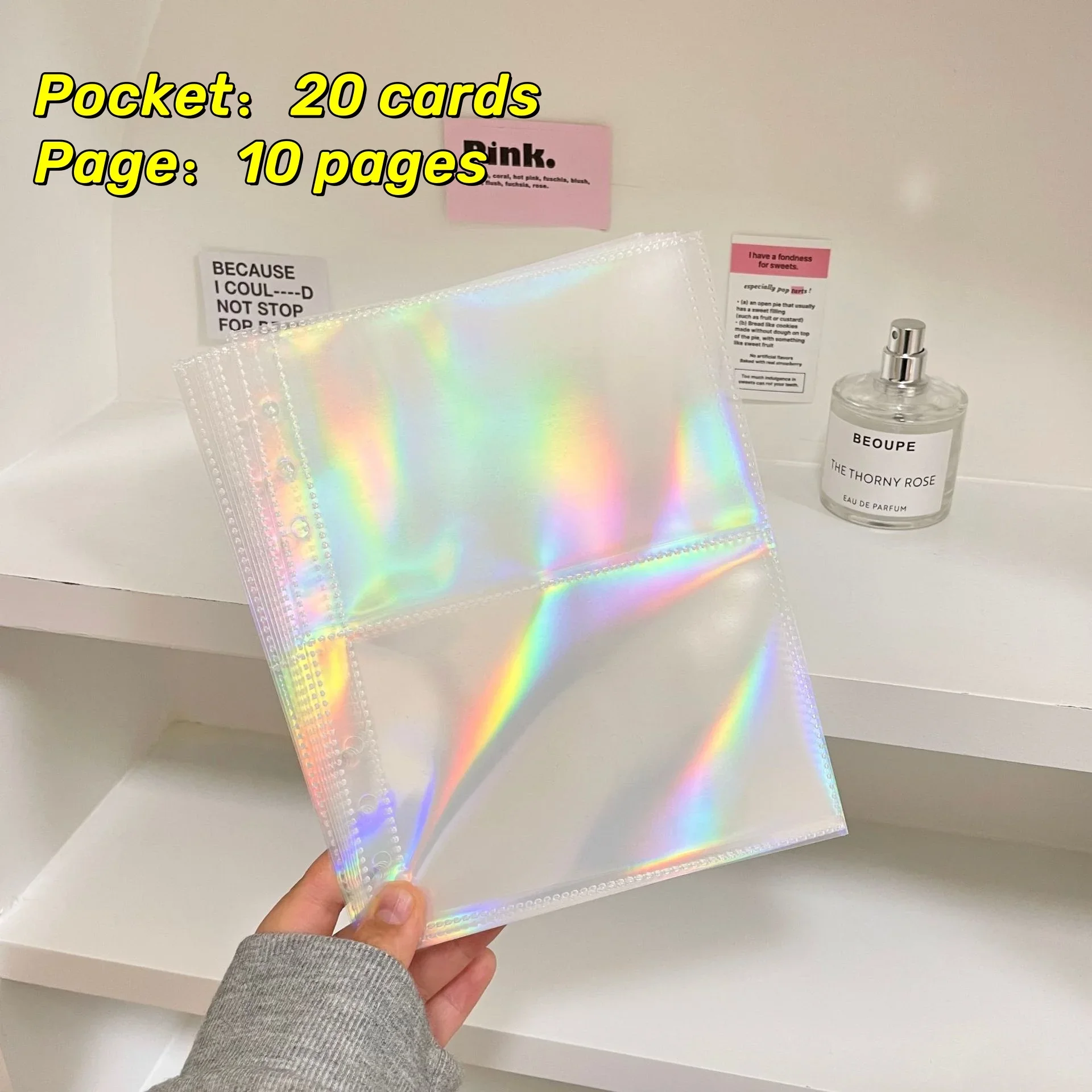 10 Stück ultraklare K-Pop-Kartenhüllen, Binder, Fotokarten, Fotoalbum, Innenseite für Postkarten, Filme, Spielkarten, Fotokartenschutz