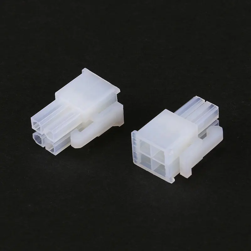 20Pcs 5557 4.2mm 2P 4P 6P 8P 10P 12P 14P 16P-24Pin White Male Plug Plastic Shell For Car Computer Power Connectors Housing