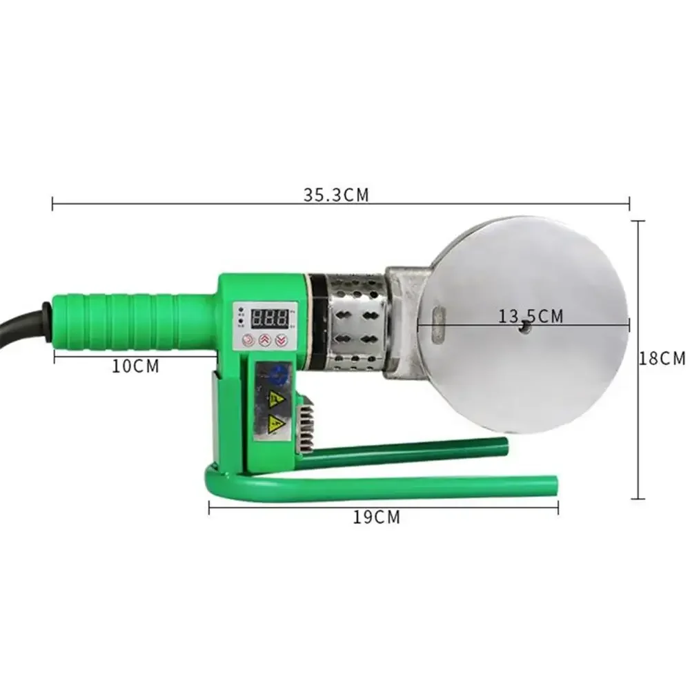 Tubo de agua PPR electrónico de temperatura constante, máquina de fusión en caliente, PPRPE75-110, soldador de plástico, combinador, contenedor caliente