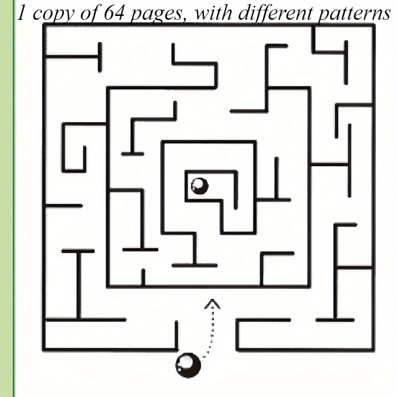 كتاب تدريب متاهة الدماغ المعزز - لغز تركيز الجذب للمراهقين