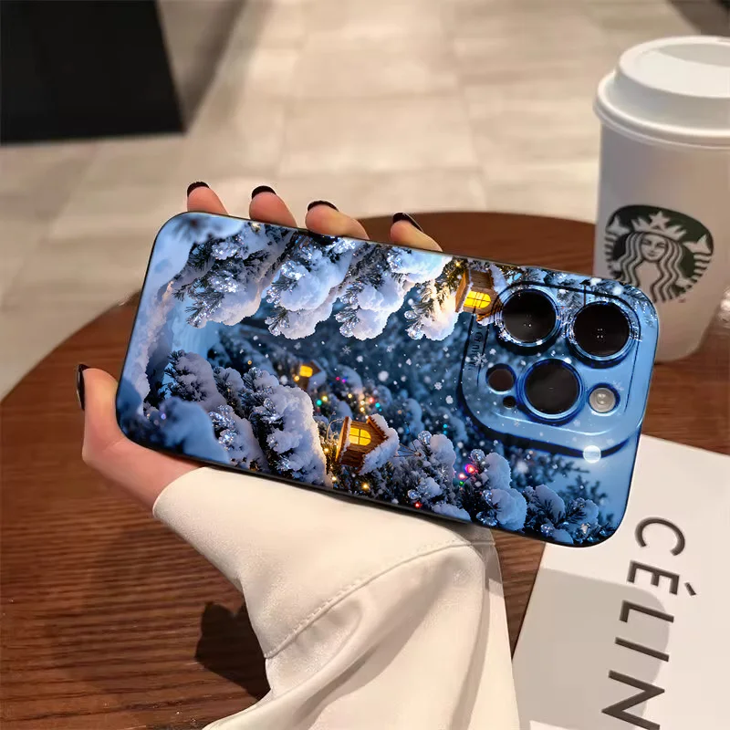 السنة الجديدة عيد الميلاد 2026 جراب هاتف آيفون 17 16 15 14 13 برو ماكس 17 16 15 7 8 زائد 11 13 برو مكافحة الإفلات لينة غطاء سيليكون