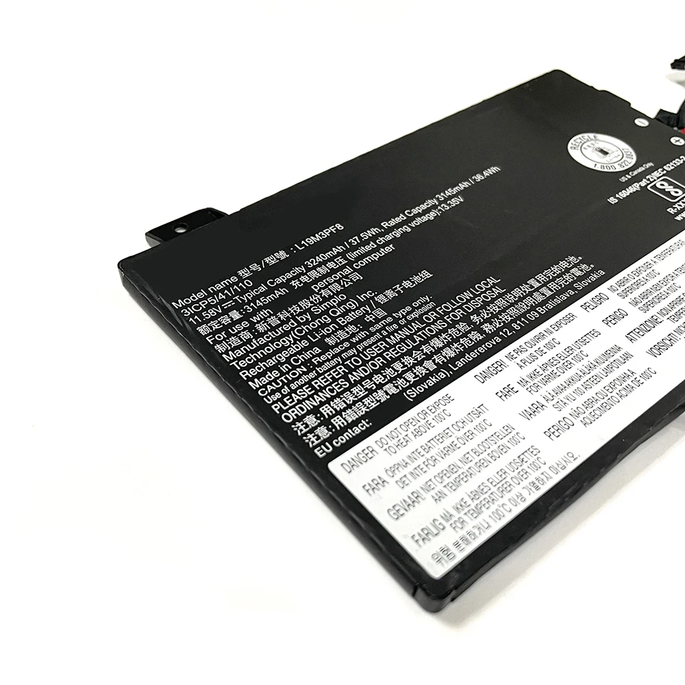 L19M3PF8 L19C3PF8 11.58V 37.5Wh 3240mAh Laptop Battery For Lenovo IdeaPad Flex 3-11IGL05 C350-11 IdeaPad Flex 3-11IGL05 Series