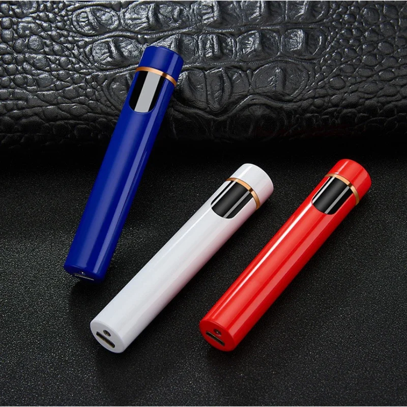 2024 New Metal USB Charging Windproof Lighter Creative Mini Tungsten Wire Igniter Smoking Accessories Gift Tool