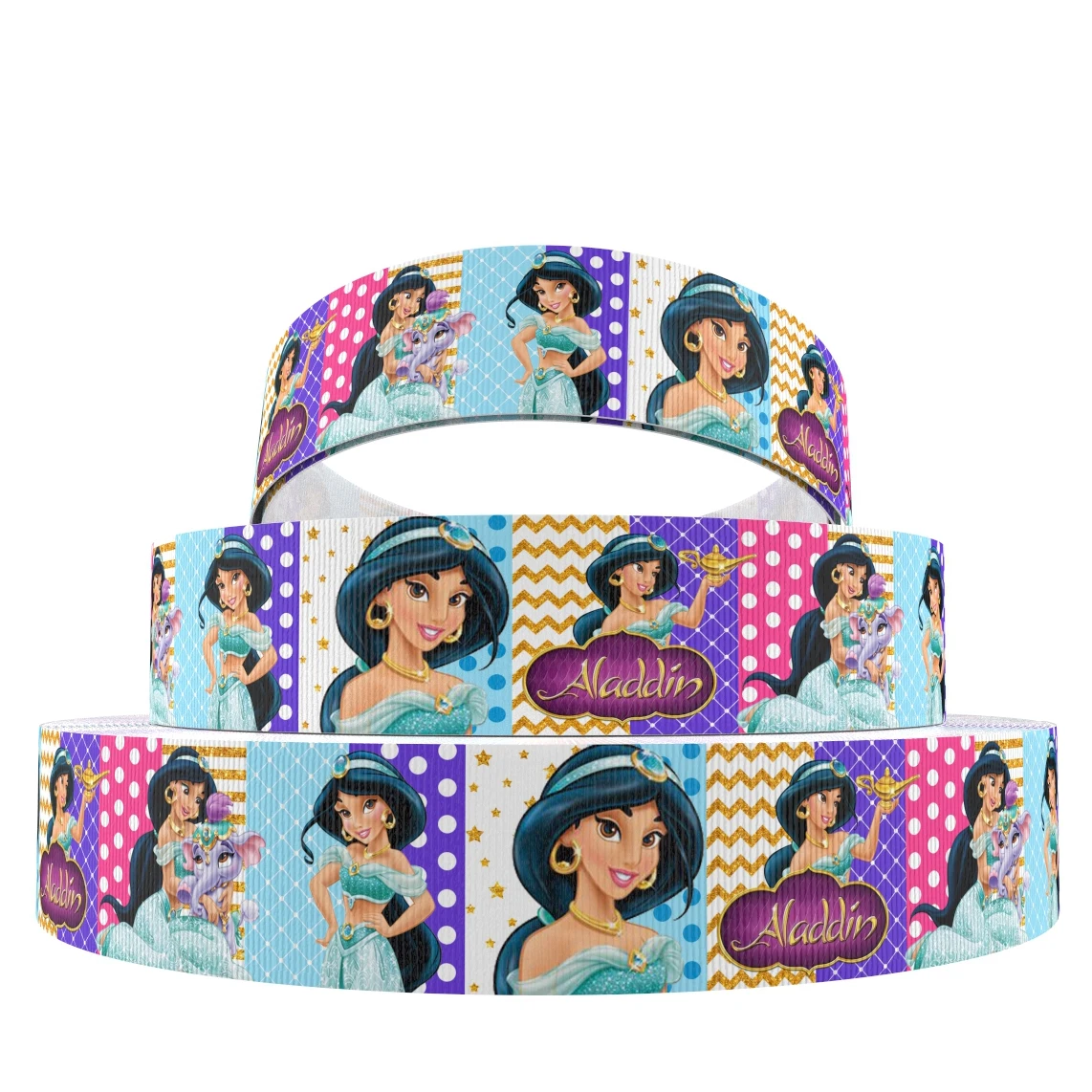 Disney 5 jardów wiele rozmiarów Aurora śpiąca królewna drukowana rypsowa wstążka na Hairbows DIY zapasy rzemieślnicze wstążki w stylu kreskówki
