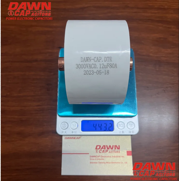 DAWNCAP DTR  0.12UF  3000VAC 80A  Resonant  Capacitor   93*55MM  M8