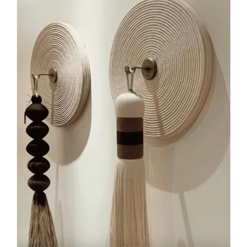 Handgefertigte Spitze mit Fransen, Kunstdekoration, Design für Zuhause, Wohnzimmer, Wandbehang