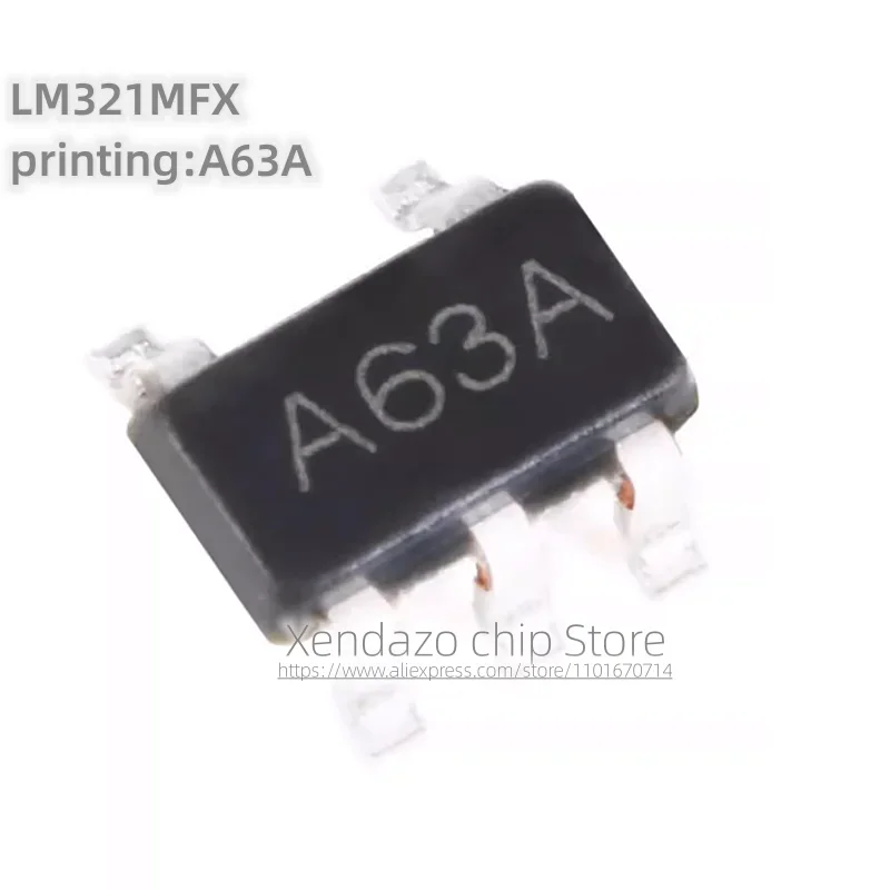 50pcs/lot LM321MFX/NOPB LM321MFX printing A63A SOT23-5 package Original genuine Operational amplifier chip
